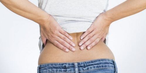 back pain in the lower back